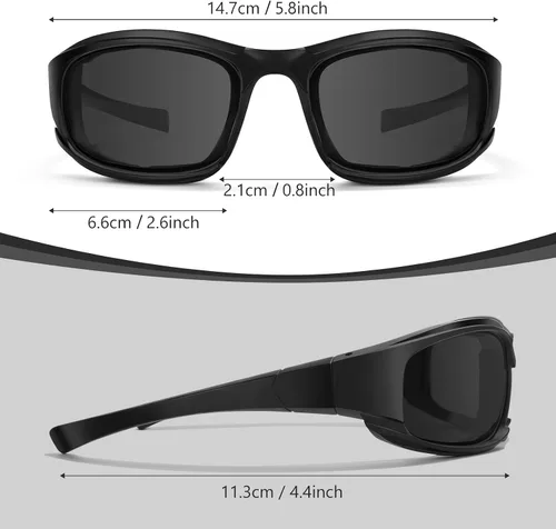 Vista 3 de Motorcycle Riding Glasses Motorcycle Goggles Padding Goggles Motorcycle Sunglasses UV Protection Dustproof Windproof