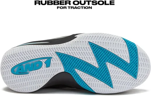 Vista 5 de AND1 Zapatos de baloncesto para niños y niñas, tenis de baloncesto geniales para niños, talla 11 a niño grande 7, tenis de caña media o alta