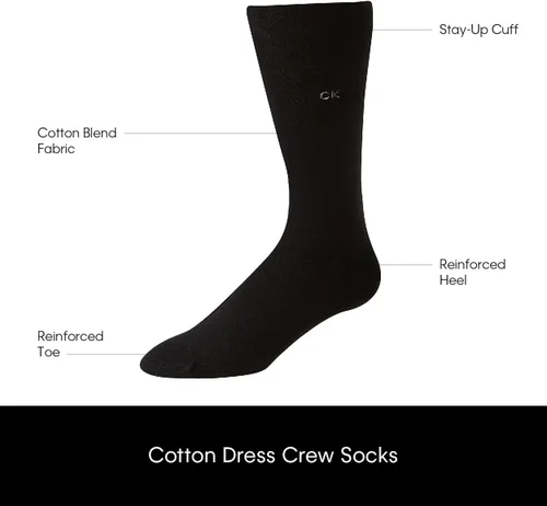 Vista 3 de Calcetines de hombre Calvin Klein para hombre, 3 unidades, con varias rayas, varios