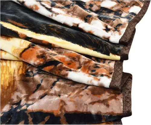 Vista 7 de Manta con diseño de lobo, 3.5 libras, ultra suave, de felpa, cálida
