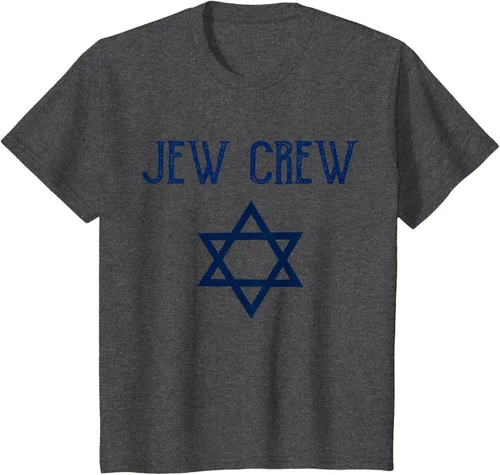 Vista 41 de Camiseta Jew Crew Jewish Star, gris, S