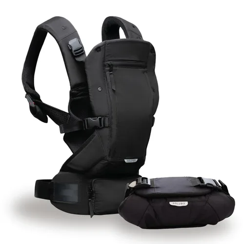 Vista 10 de Colugo Portabebés - Portabebés para recién nacidos a niños pequeños, ajustable, ligero, transpirable para recién nacidos hasta 33 libras (negro)