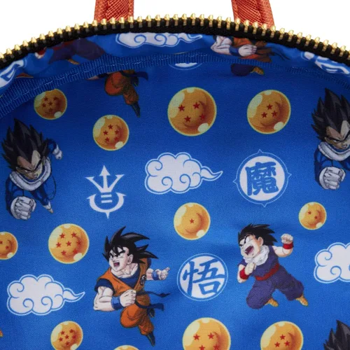Vista 5 de Loungefly Dragon Balls Z - Mochila de triple bolsillo, Multi, Mochila