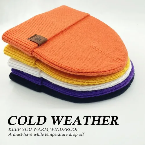 Vista 5 de Gorro de forro polar - Gorros de invierno para mujeres y hombres, gorro de calavera con puños, cálidos regalos térmicos y suaves