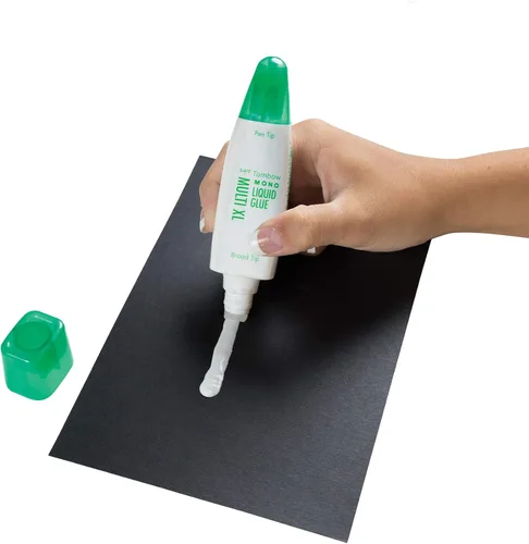 Vista 3 de Tombow 52195 Pegamento líquido MONO Multi XL, 1.76 onzas cada uno, paquete de 10. Tamaño económico, pegamento multiusos con dispensador de doble