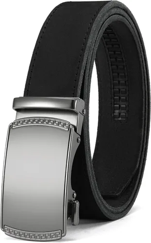 Vista 47 de CHAOREN Cinturón para hombre de cuero con trinquete - Ajuste personalizable, estilo sin esfuerzo (35 mm)