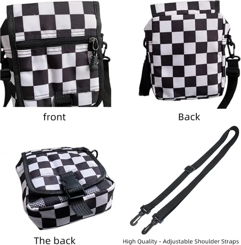 Vista 5 de Pequeña bolsa cruzada para hombre, con solapa, bolsa de mensajero para mujer