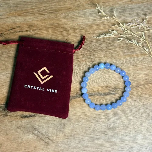 Vista 149 de Crystal Vibe Pulseras de cuentas de 0.315 in para mujeres y hombres, pulseras de cristal con piedras preciosas naturales, tamaño elástico ajustable