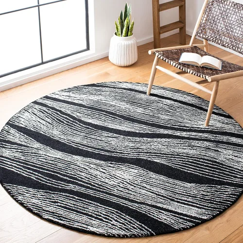 Vista 39 de SAFAVIEH Metro Collection - Alfombra decorativa de 2 x 3 pies, azul y marfil, diseño transicional, ideal para áreas de alto tráfico en pasillo, baño