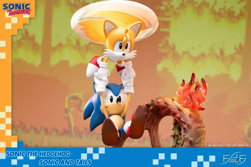 Vista 5 de Sonic The Hedgehog: Sonic and Tails - Figura de edición estándar sin escala