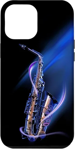 Vista 25 de Funda para iPhone 16 Minimalist Saxophone Style PC Saxophonist Lover
