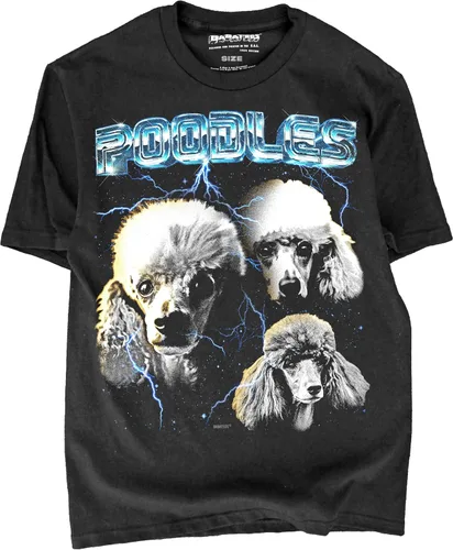 Vista 43 de Camiseta de Heavy Metal de los 80s con Animal en Negro - 100% Algodón - para Hombre y Mujer