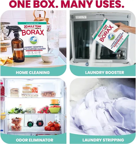 Vista 3 de Borax 20 Mule Team Potenciador de Detergente, 65 oz