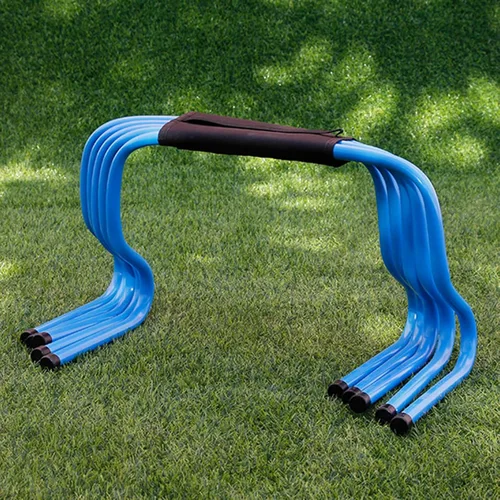 Vista 20 de YXXSDP Juego de 5 obstáculos para entrenamiento de velocidad de agilidad, salto de atletas y entrenamiento de velocidad, equipo de fitness