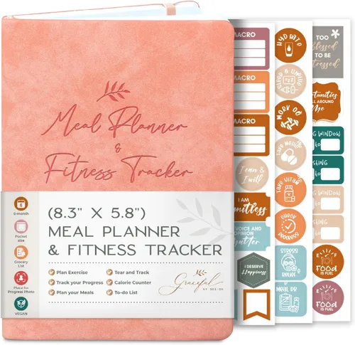 Vista 8 de Graceful by Design Planificador de comidas y rastreador de actividad física – Planifica entrenamientos en nuestro diario de fitness para mujeres