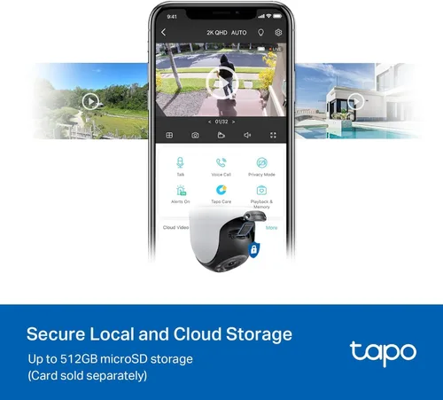Vista 5 de TP-Link Tapo 2K QHD - Cámara de seguridad Wi-Fi para exteriores, vista