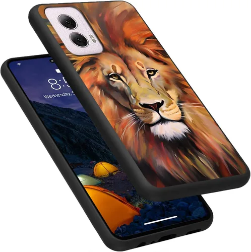 Vista 200 de Funda para Motorola Moto G Play 4G 2024, delgada y ligera, de silicona de TPU suave, color negro, ultrafina, para Motorola Moto G Play 4G 2024, Art