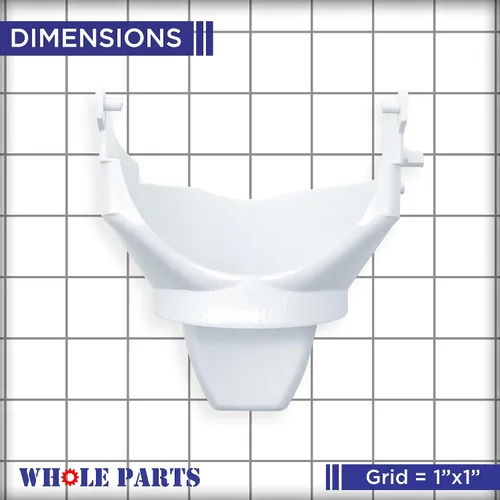Vista 5 de Actuador de hielo para refrigerador Whole Parts 241681901 actualizado (blanco en color) - Compatible con Frigidaire, Crosley, Gibson