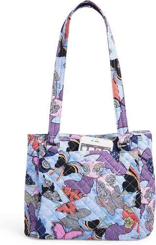 Vista 5 de Vera Bradley Bolso bandolera de algodón con múltiples compartimentos para mujer