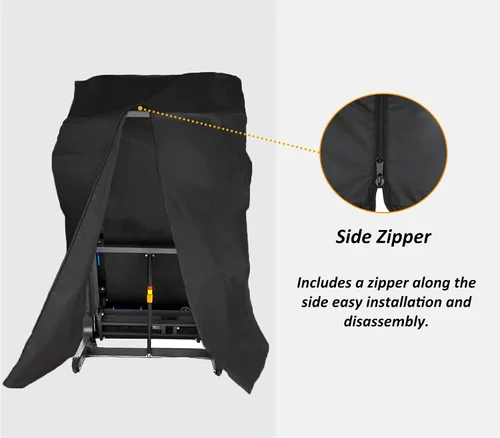 Vista 6 de MaWGcowerd Folding Treadmill Cover - Dustproof and Waterproof Oxford Cloth Sunscreen Cover