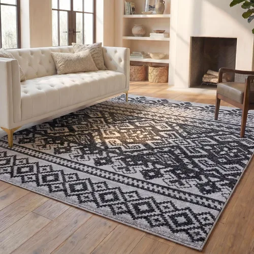 Vista 10 de Tapete Adirondack ADR107T, de la marca Safavieh, con diseño rústico bohemio, Polipropileno