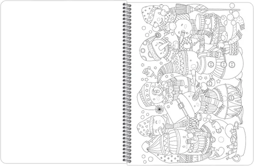 Vista 8 de Libro para colorear de Navidad para adultos (encuadernado lateralmente)