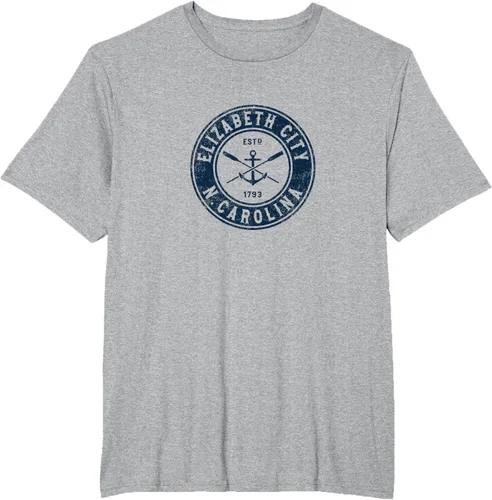 Vista 5 de Elizabeth City North Carolina NC Vintage Boat Anchor & Oars Camiseta