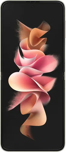 Vista 4 de SAMSUNG Galaxy Z Flip 3 5G Verizon F711U 128GB - Crema (renovado)
