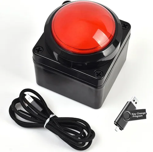 Vista 12 de Teclado macro USB programable, botón de decisión de política principal, ajuste programable con una sola mano y teclado de control de interruptor