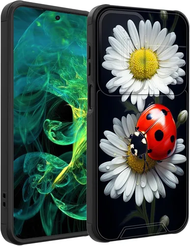 Vista 189 de Funda para Galaxy A16 5G con cubierta para cámara deslizante, resistente de doble capa, híbrida, a prueba de golpes, funda protectora resistente
