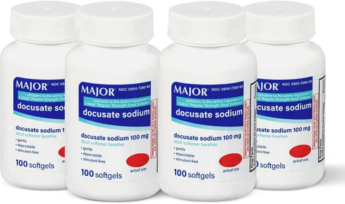 Vista 9 de Major Dok - Cápsulas blandas suavizantes de heces, 100 mg por botella