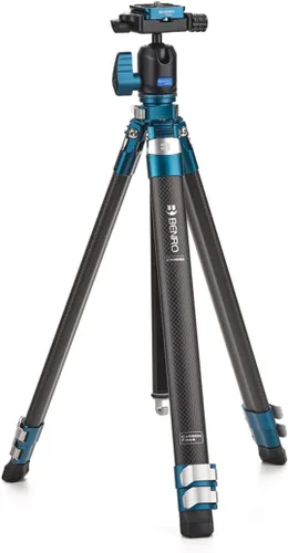 Vista 6 de Benro CyanBird Aluminum 5 Section Tripod with FS20PRO (TCBA15FS20PROC)