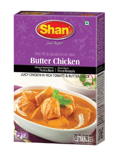 Vista 295 de Shan Chicken 65 - Mezcla de recetas y condimentos de 2.1 oz (60 g) - Polvo de especias para pollo frito picante agridulce - Adecuado