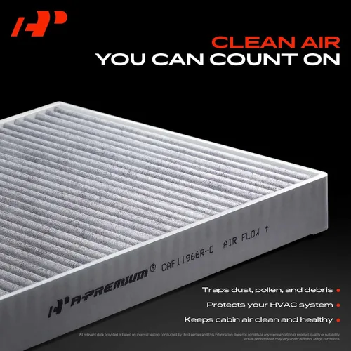 Vista 3 de A-Premium Filtro de aire de cabina con carbón activado compatible con los modelos Chevy, GMC y Cadillac - Silverado 1500, Suburban, Avalanche