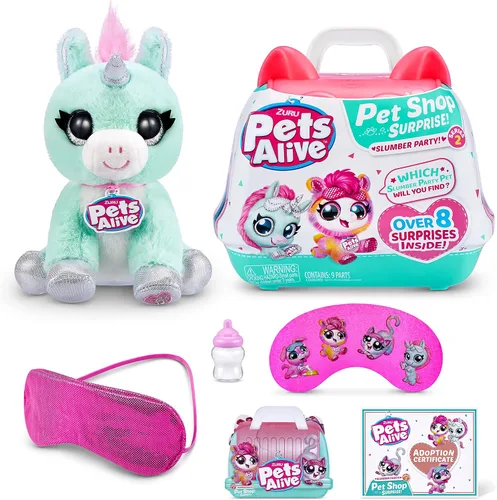 Vista 11 de Pets Alive Pet Shop Surprise Serie 2 (cachorro) de ZURU, suave juguete de peluche interactivo electrónico, habla y repite (Speak and Repeat)