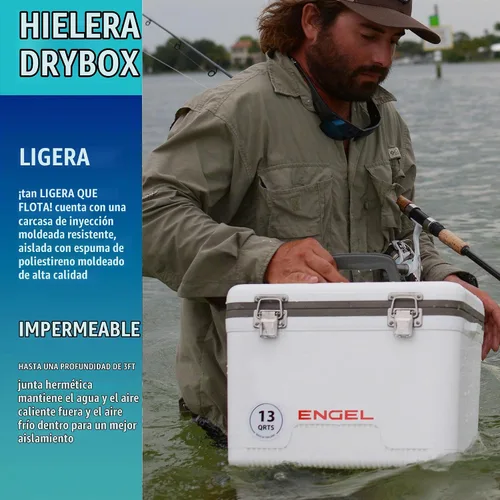 Vista 6 de Engel UC30 30qt a prueba de fugas, hermético, enfriador de caja de secado y caja de almuerzo rígida Azul
