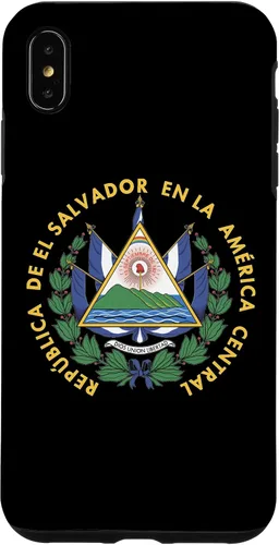 Vista 11 de Funda para iPhone 13 Pro Max con emblema nacional de escudo de armas de El Salvador