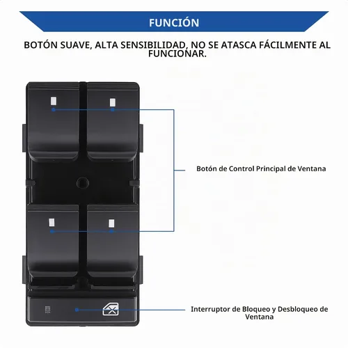 Vista 2 de Interruptor maestro de ventana eléctrica para Chevy Silverado 2007