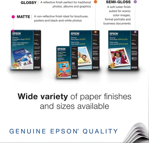 Vista 6 de Epson Expression Premium XP-7100 Impresora fotográfica inalámbrica a color con ADF, escáner y copiadora, negro, pequeño y papel fotográfico premium