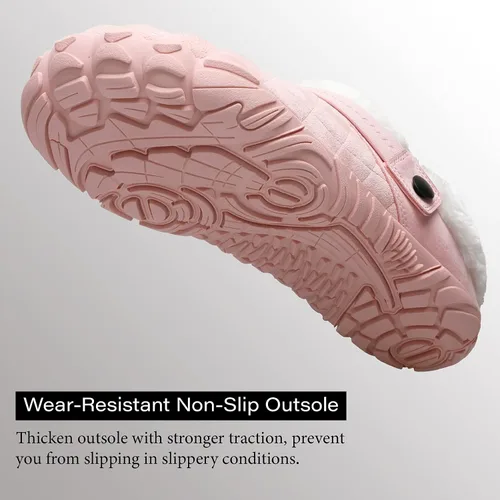 Vista 6 de Besroad - Pantuflas mullidas para mujer y hombre, esponjosas, cómodas, de espuma viscoelástica, para dormitorio