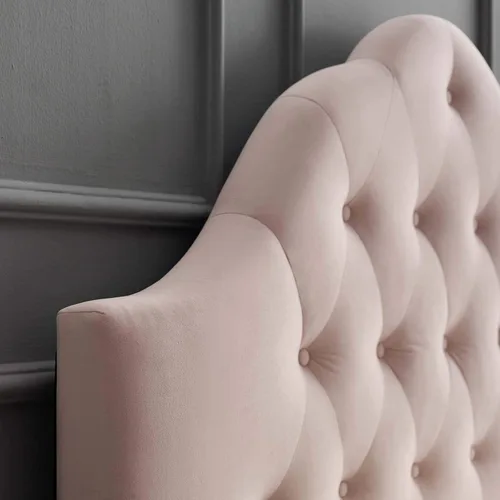 Vista 5 de Modway Sovereign - Cabecero de terciopelo con estilo capitoné de diamantes para cama matrimonial, color rosa