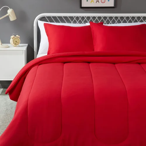 Vista 11 de Amazon Basics Juego de edredón y fundas de almohada para niños de microfibra suave para todas las estaciones, 2 piezas, tamaño individual, flores