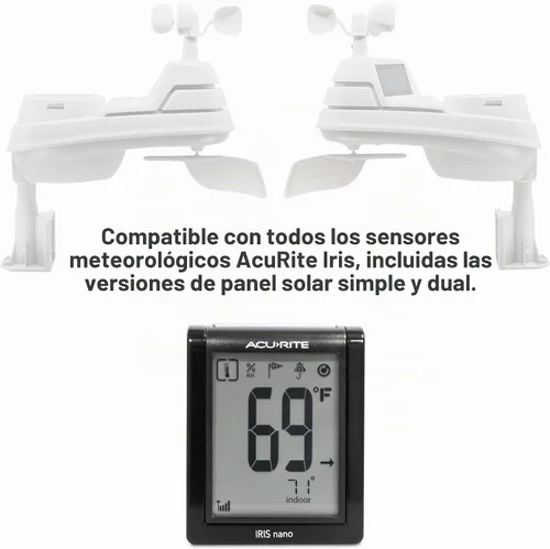 Vista 6 de AcuRite (06090M) - Nano Display inalámbrico para estación meteorológica AcuRite Iris
