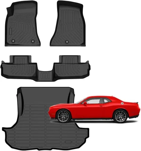 Vista 92 de Alfombrillas para Jeep Compass 2007-2016/2007-2016 Jeep Patriot/Dodge Caliber 2007-2012 para todo tipo de clima con forro de carga para automóvil