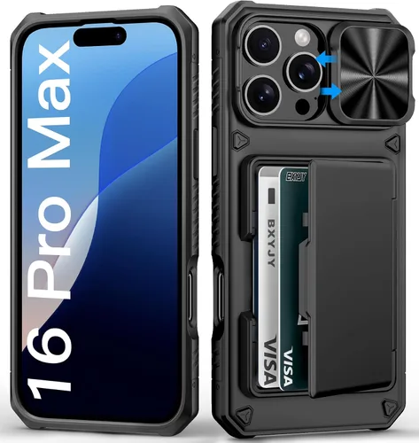Vista 48 de BXYJY Funda tipo cartera para iPhone 15 Pro, tarjetero (4-5 tarjetas)