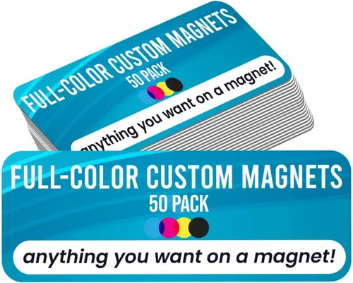 Vista 16 de Magnet Me Up Calcomanía magnética personalizable con texto personalizado, diseña tu propio imán de automóvil, 3 x 10 pulgadas, para negocios Solo
