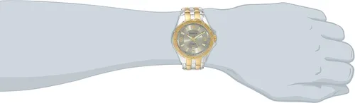Vista 2 de Armitron Reloj de pulsera de dos tonos con bisel de trinquete 204963SVTT para hombre, Bitono, Japonés