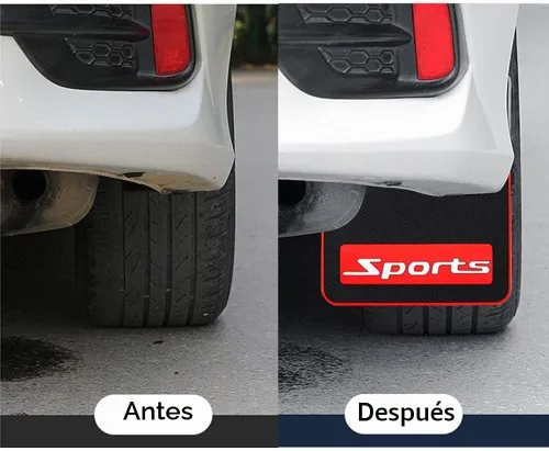 Vista 4 de 4 aletas de barro para automóvil, ajuste universal, protectores contra salpicaduras de goma sin colisiones para coche SUV Long