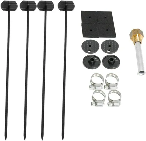 Vista 5 de Enfriador de aceite de transmisión de aluminio de 6 filas, camión, furgoneta, SUV, RV, kit de ventilador de refrigeración eléctrica de 6 pulgadas