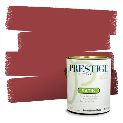 Vista 428 de Prestige Paints Pintura exterior e imprimación en uno, 1 galón, plano, coincidencia comparable de Valspar* Amber Rose*